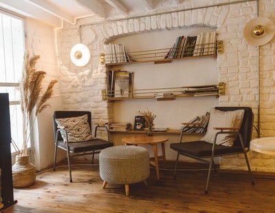 A tidy, styled living space after a professional clean